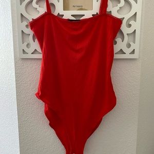 Red bodysuit